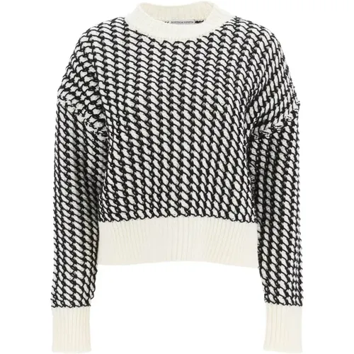 White Wool Sweater Ss23 , female, Sizes: S - Bottega Veneta - Modalova