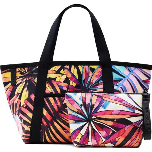 Print Handtasche mit Innentasche - Desigual - Modalova