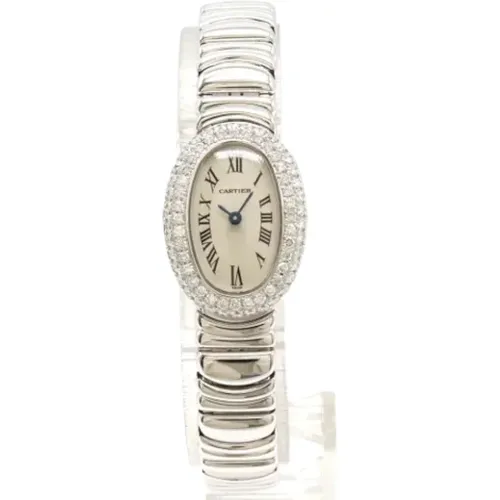 Pre-owned Metal watches , female, Sizes: ONE SIZE - Cartier Vintage - Modalova