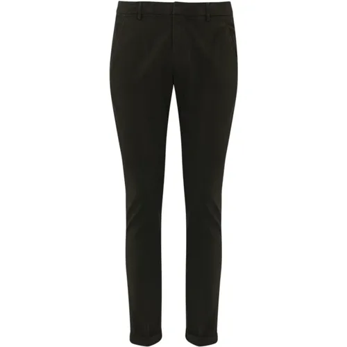 Braune Baumwoll-Stretch-Slim-Fit-Hose - Dondup - Modalova