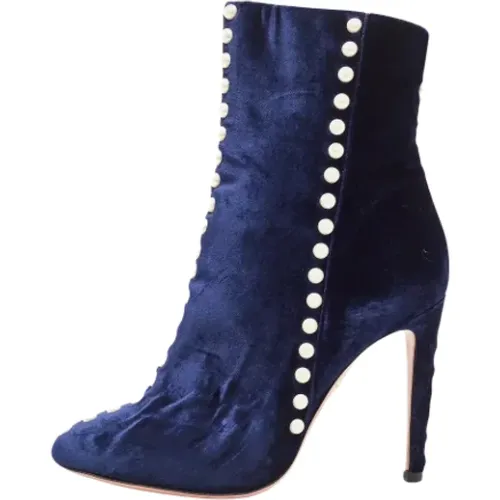 Pre-owned Velvet boots , female, Sizes: 3 1/2 UK - Aquazzura Pre-owned - Modalova