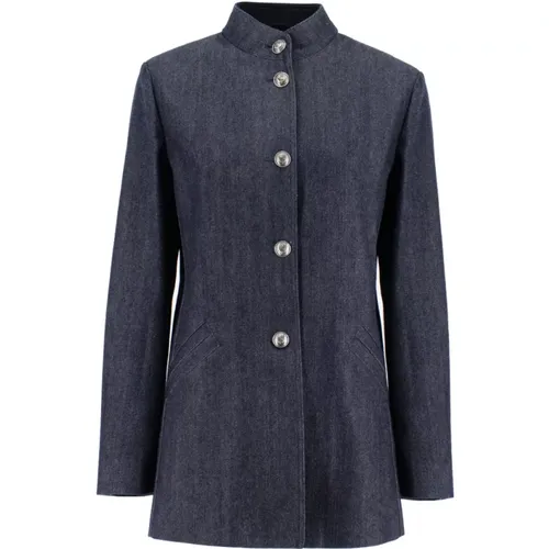 Japanese Cotton Cashmere Denim Jacket , female, Sizes: S - Loro Piana - Modalova