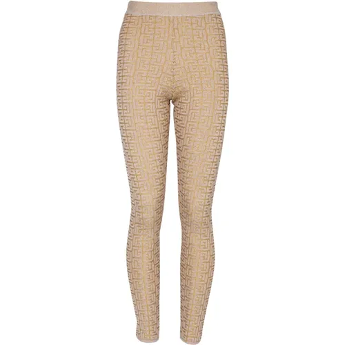 Leggings mit Monogramm PB Labyrinthe - Balmain - Modalova