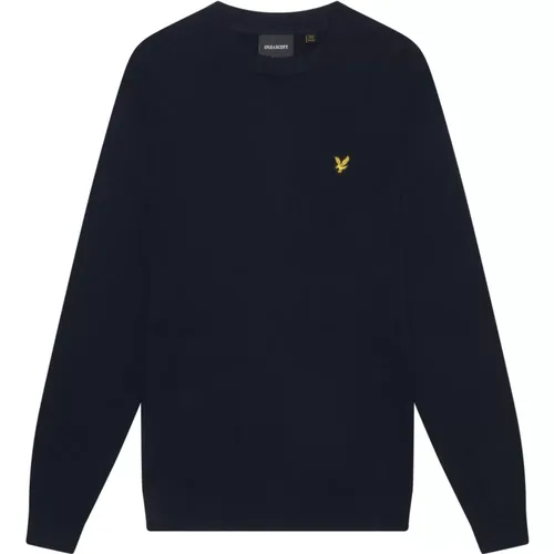 Merino Crew Neck Jumper , Herren, Größe: XS - Lyle & Scott - Modalova