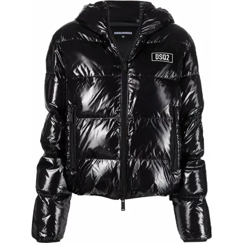 Logo Patch Down Jacket , female, Sizes: L - Dsquared2 - Modalova