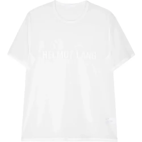 Chiffon Logo Tee Shirt , Herren, Größe: XS - Helmut Lang - Modalova