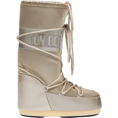 Icon Glance Platino Stiefel , Damen, Größe: 39 EU - moon boot - Modalova