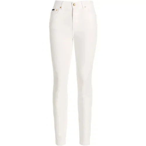 Audrey Denim Stretch Jeans mit Trägern , Damen, Größe: M - Dolce & Gabbana - Modalova