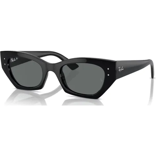 Polarisierte Sonnenbrille Nero/Dunkelgrau , unisex, Größe: 49 MM - Ray-Ban - Modalova