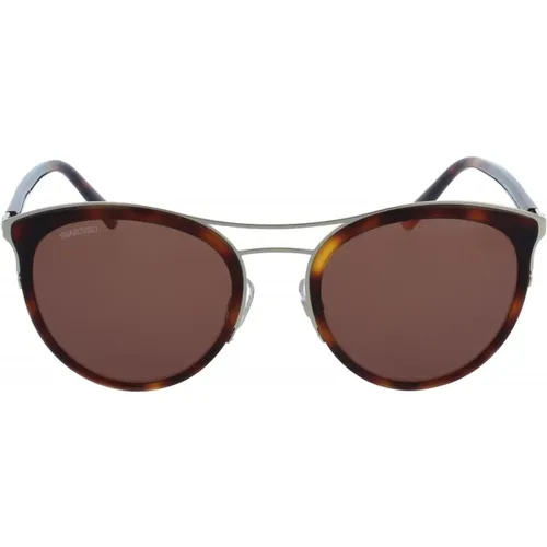 Iconic Sunglasses with Uniform Lenses , female, Sizes: 54 MM - Swarovski - Modalova