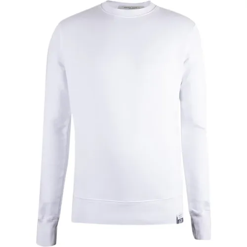 Weißer Sweatshirt für Herren , Herren, Größe: 2XS - Golden Goose - Modalova