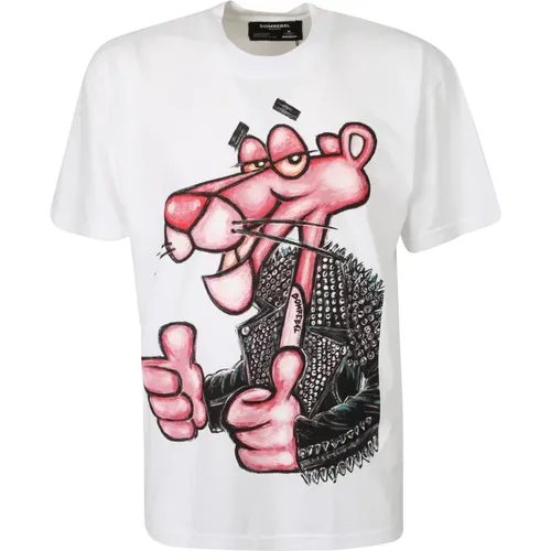 Graphic-print T-Shirt , male, Sizes: XS - Domrebel - Modalova