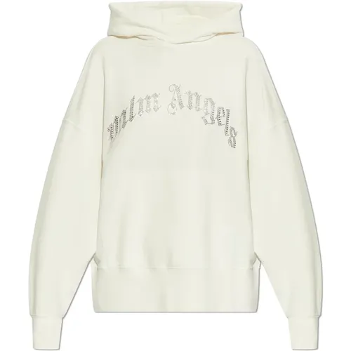 Sweatshirt mit Logo , Damen, Größe: M - Palm Angels - Modalova