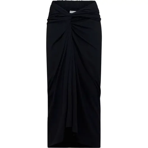 Schwarzer Sarong-Stil Drapierter Rock - Dries Van Noten - Modalova