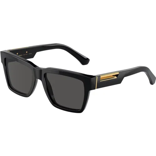 Stylische Sonnenbrille Dg4465 Schwarz , Herren, Größe: 55 MM - Dolce & Gabbana - Modalova