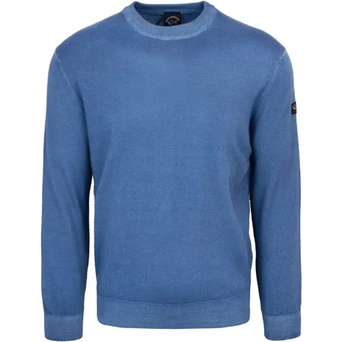 Essentieller Blauer Pullover , Herren, Größe: M - PAUL & SHARK - Modalova