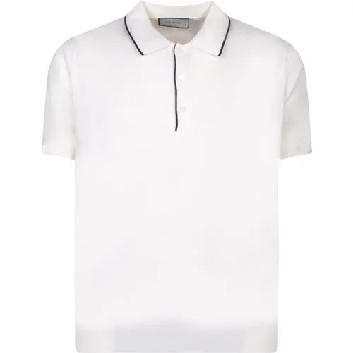 Polo-Shirt mit kontrastierenden Kanten , Herren, Größe: 2XL - Canali - Modalova