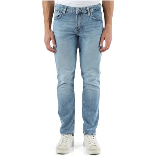 Slim Tapered Jeans mit Fünf Taschen , Herren, Größe: W33 - Guess - Modalova