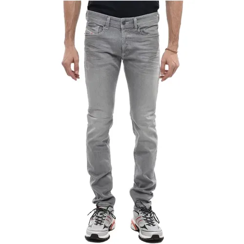 Graue Baumwolljeans & Hose , Herren, Größe: W30 - Diesel - Modalova