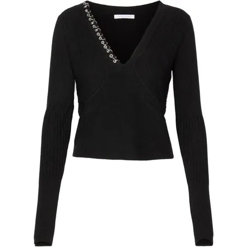 Schwarze Sweaters - Modell 2K0227K7S0 , Damen, Größe: M - PATRIZIA PEPE - Modalova