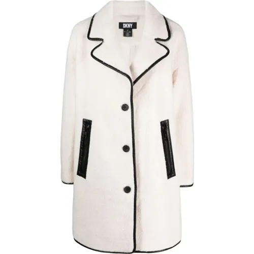 L/s 3 button coat , female, Sizes: M - DKNY - Modalova