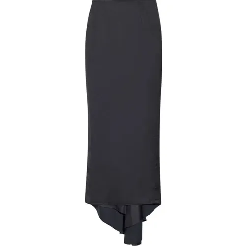 Satin skirt with train , female, Sizes: XS, 2XS - Balenciaga - Modalova