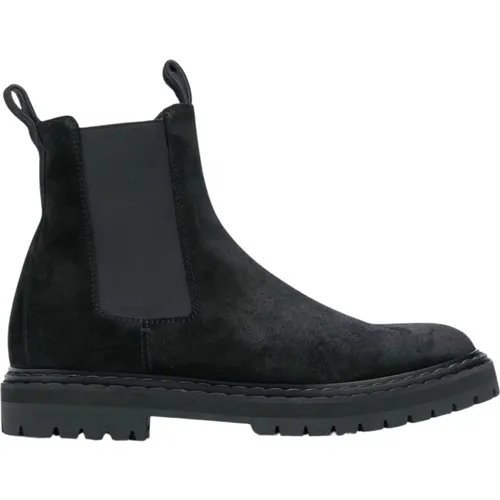 Suede Boots with Rubber Sole , male, Sizes: 7 UK - Officine Creative - Modalova