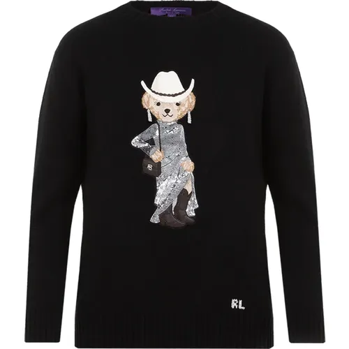 Western Bear Sweater , female, Sizes: XS - Ralph Lauren - Modalova