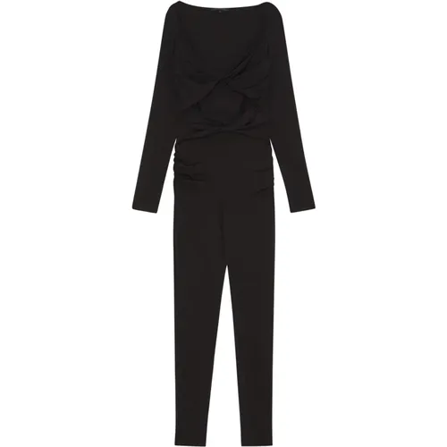 Anzugshose mit Knoten-Details Jersey Jumpsuit , Damen, Größe: L - PATRIZIA PEPE - Modalova