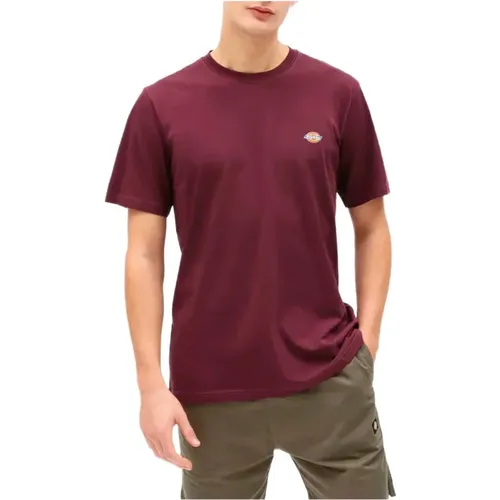 Herren Bordeaux Rundhals T-Shirt , Herren, Größe: M - Dickies - Modalova