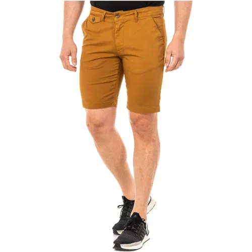 Braune Bermuda-Shorts , Herren, Größe: W31 - LA MARTINA - Modalova