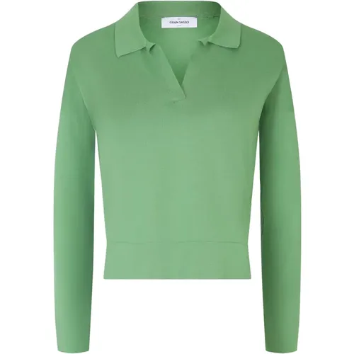 Classic Polo Shirt , female, Sizes: L, S - Gran Sasso - Modalova