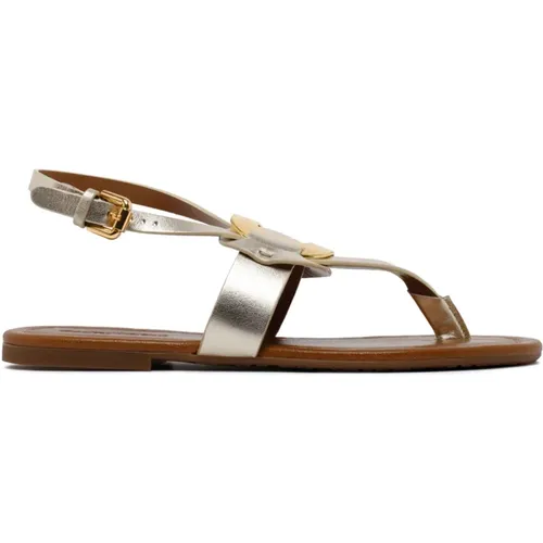 Chany Metallic Sandals , female, Sizes: 3 UK - See by Chloé - Modalova