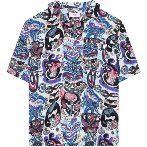 Hawaiian Shirt Grey Creature Grcrt , male, Sizes: XL, S, L, M - Martine Rose - Modalova