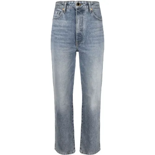 Stonewashed Straight-Leg Jeans - Khaite - Modalova