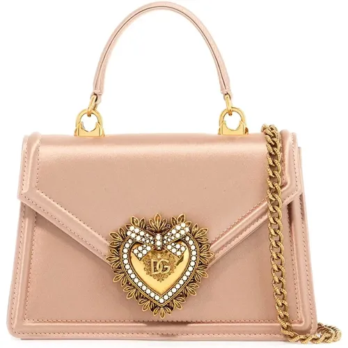 Small Devotion Silk Mini Bag , female, Sizes: ONE SIZE - Dolce & Gabbana - Modalova