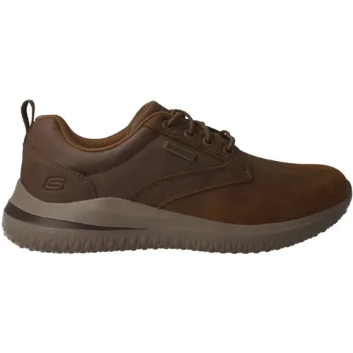 Brauner Delson Wasserdichter Herrenschuh , Herren, Größe: 45 EU - Skechers - Modalova