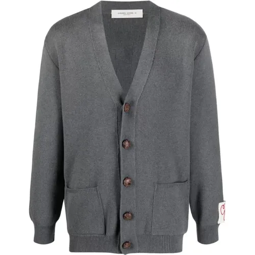 Zip-up Sweater , male, Sizes: M, S, L - Golden Goose - Modalova