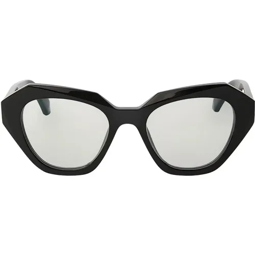 Geometrische Cat-Eye Brille Style 74 , Damen, Größe: 51 MM - Off White - Modalova