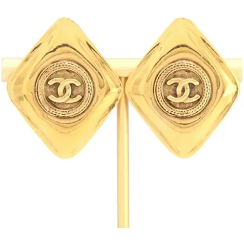 Pre-owned Metal earrings , female, Sizes: ONE SIZE - Chanel Vintage - Modalova