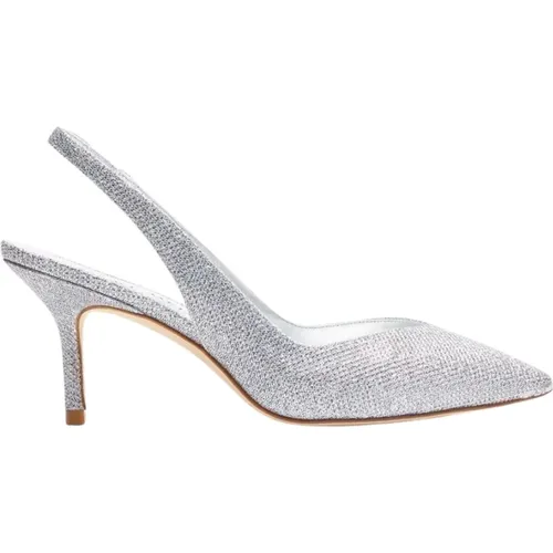 Elegante Silberne Slingback Schuhe , Damen, Größe: 35 1/2 EU - Stuart Weitzman - Modalova