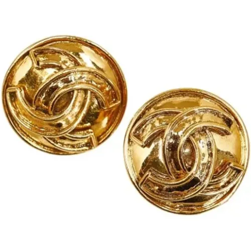 Pre-owned Metal earrings , female, Sizes: ONE SIZE - Chanel Vintage - Modalova