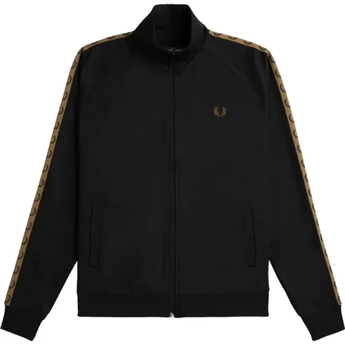 Kontrastband-Track-Jacke , Herren, Größe: 2XL - Fred Perry - Modalova