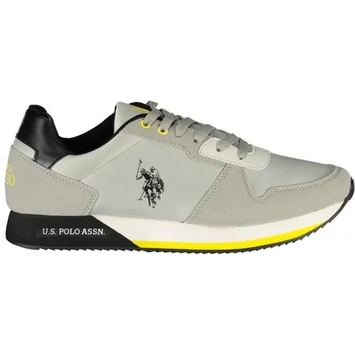 Gray Lace-Up Sports Sneakers with Iconic Logo , male, Sizes: 10 UK, 11 UK - U.s. Polo Assn. - Modalova