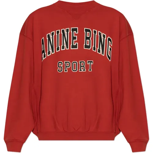 Sweatshirt mit Logo , Damen, Größe: L - Anine Bing - Modalova