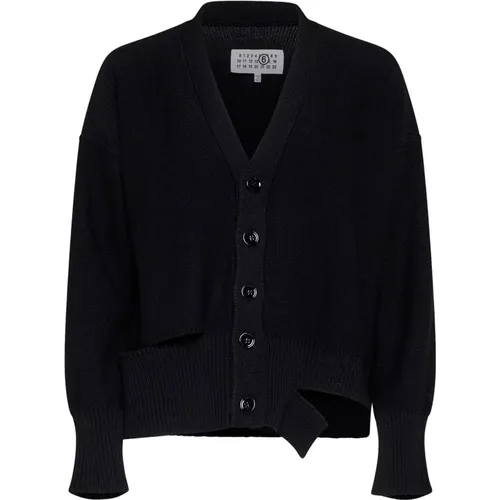 Schwarze Pullover Kollektion , Damen, Größe: L - MM6 Maison Margiela - Modalova