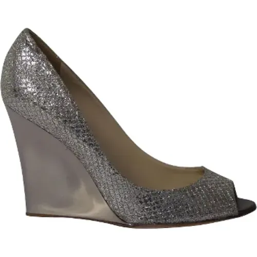 Pre-owned Polyester heels , female, Sizes: 5 1/2 UK - Jimmy Choo Pre-owned - Modalova