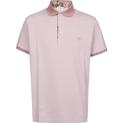Roma Short Sleeve Polo Shirt , male, Sizes: L, M, XL, 2XL - ETRO - Modalova