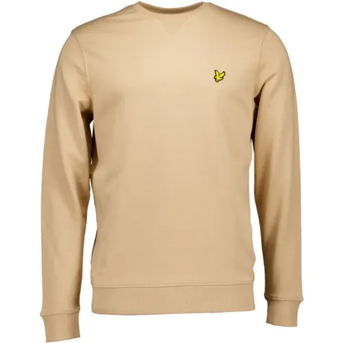 Khaki Pullover Ml424Vog , Herren, Größe: S - Lyle & Scott - Modalova