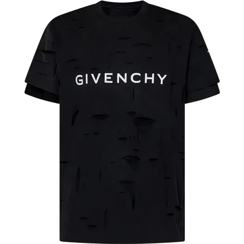 Schwarze T-Shirts & Polos für Männer , Herren, Größe: M - Givenchy - Modalova